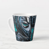 Cyber Metal Elegance カフェラテマグ (左アングル)