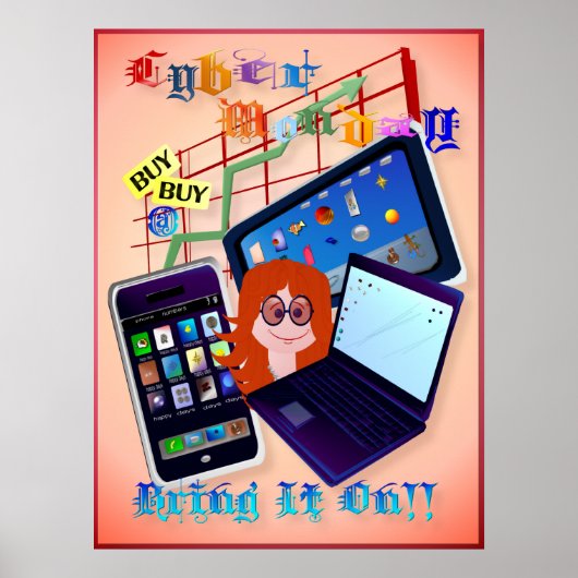 Cyber Monday-Bring It!Tiesポスター ポスター (正面)