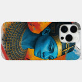 Cyber Nefertiti iPhoneケース – エジプトのネオンテック Case-Mate iPhoneケース (裏面 (横))