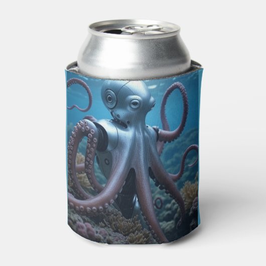 Cyber Octopus can cooler 缶クーラー (缶正面)