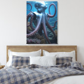 Cyber Octopus canvas print キャンバスプリント (インサイチュ (寝室))
