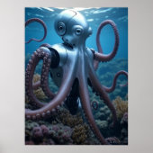 Cyber Octopus matte poster ポスター (正面)