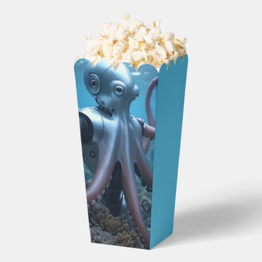 Cyber Octopus popcorn boxes フェイバーボックス (はじけた状態)