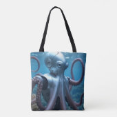 Cyber Octopus shoulder tote bag トートバッグ (裏面)