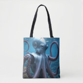 Cyber Octopus shoulder tote bag トートバッグ (正面)