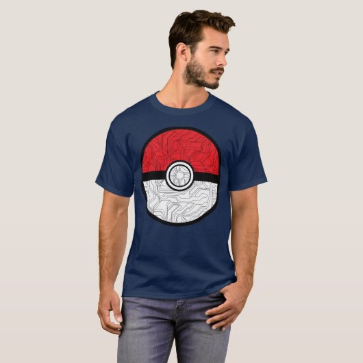 Cyber Pokeball Tシャツ (正面フル)