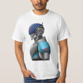 Cyber Police Robot - Futuristic Android Tシャツ (正面)