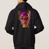 Cyber Queen Neon Glow hoodie パーカ (裏面)