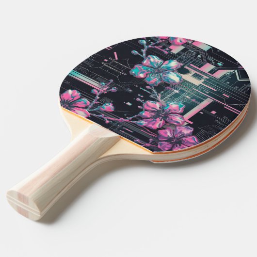 Cyber Sakura Skyline 卓球ラケット (正面アングル)