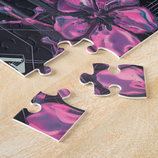 Cyber Sakura Skyline Puzzle ジグソーパズル (側面)