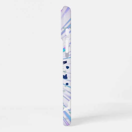 Cyber Samurai Anime Boy Vaporwave Warrior Art iPhoneケース (左側面)