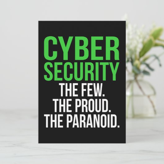 Cyber Security Computer IT Tech Software 招待状 (スタンド正面)