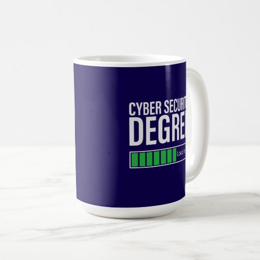 Cyber Security Degree Loading, specialist  コーヒーマグカップ (正面右)