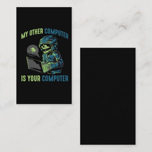 Cyber Security Hacker Computer Admin Programmer（サイ 名刺 (正面/裏面)
