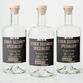 Cyber Security Specialist リキュールボトルラベル (ボトル)