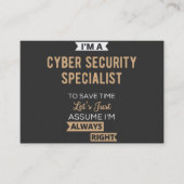 Cyber Security Specialist 名刺 (正面)