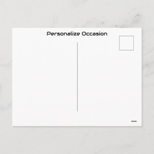 Cyber Skull Blue Glow Binary Hello Tech Design  シーズンポストカード (裏面)