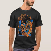 Cyber Skull Panther Shirt – Futuristic Mechanical  Tシャツ (正面)