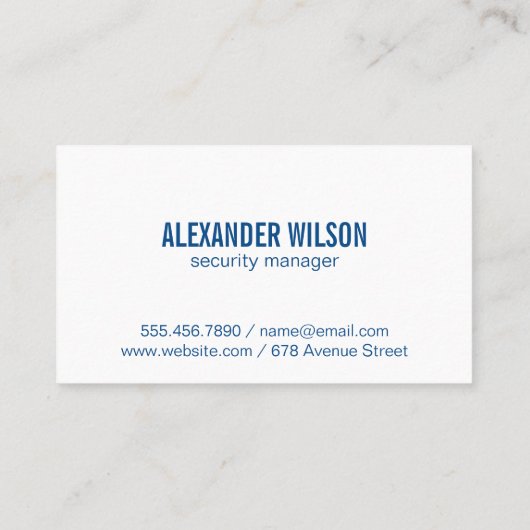 Cyber Tech Padlockロゴ | セキュリティ 名刺 (裏面)