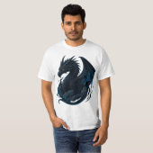 Cyber Tiger – ネオン圏の守護者 Tシャツ (正面フル)