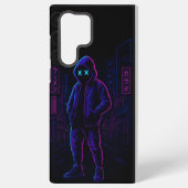 Cyber Tokyo Hacker – Neon Glow Samsung GPhone Case Samsung Galaxyケース (裏面)