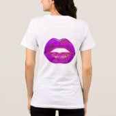Cyber Venus Lips - My Lips R 4 U トライブレンドTシャツ (裏面)