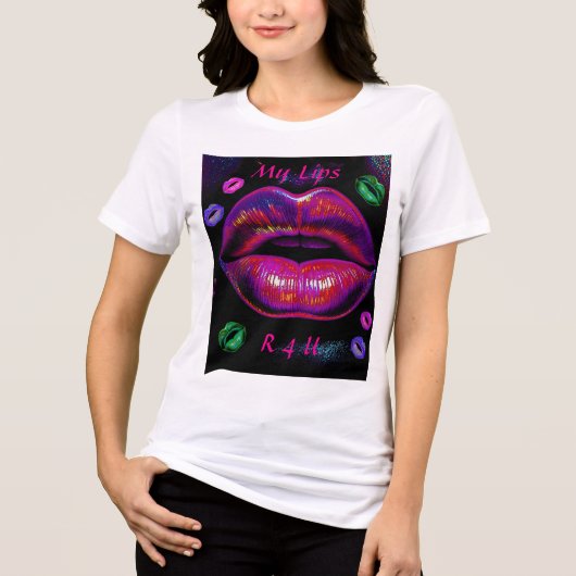 Cyber Venus Lips - My Lips R 4 U トライブレンドTシャツ (正面)