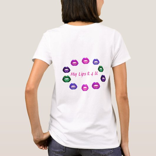 Cyber Venus Lips - My Lips R 4 U. Multipled. Tシャツ (裏面)