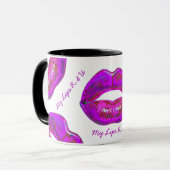 Cyber Venus Lips  - My Lips R 4 U. Multiplied.  マグカップ (正面左)
