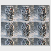 Cyber wildlife design de ラッピングペーパー (フラット)