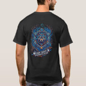 Cyber Wolf Void Chaser T-Shirt – Futuristic Alpha  Tシャツ (裏面)