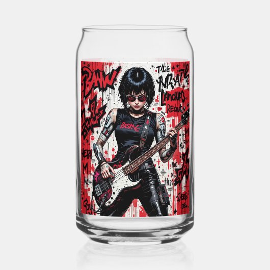 CyberBassの反逆ガラスがセット ガラス缶 (裏面)