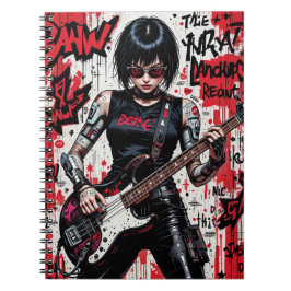 CyberBassの反逆スパイラルノート ノートブック