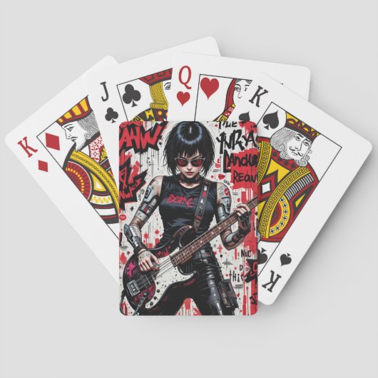 CyberBassの反遊乱のカードがデッキを飾った トランプ (裏面)