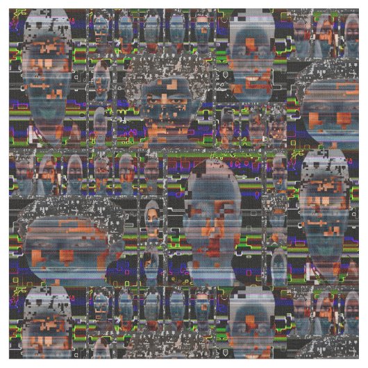 Cyberdazzeハイパーフェイスファブリック#1アンチ認識 ファブリック (クローズアップ)