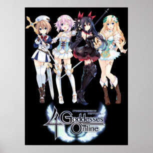 Cyberdimension Neptunia 4 Goddeses Online ポスター