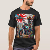Cybernetic Bikers in Psychedelic Apocalypse Tシャツ (正面)