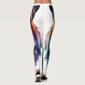 Cybernetic Bio-Mechanical Tiger Portrait レギンス (裏面)