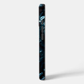 Cybernetic Oni Mask with Glowing Blue Eyes - Futur Case-Mate iPhoneケース (裏面 / 左)