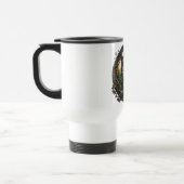 Cybernetic Owl Nature vs Technology Steampunk トラベルマグ (左)