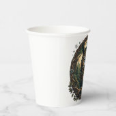 Cybernetic Owl Nature vs Technology Steampunk 紙コップ (右)