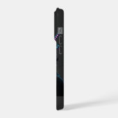 Cybernetic Tech Fusion - Neon Katana & CPU Circuit iPhoneケース (左側面)