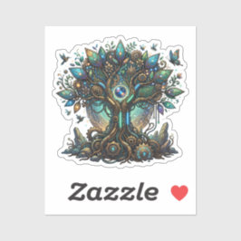 Cybernetic Tree of Life Cosmic Steampunk シール