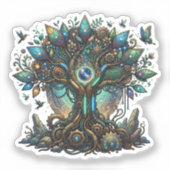 Cybernetic Tree of Life Cosmic Steampunk シール (正面)