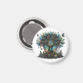 Cybernetic Tree of Life Cosmic Steampunk マグネット (正面/裏面)