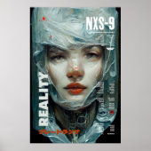 CyberpunkアンドロイドポスターIインスタントダウンロード ポスター (正面)