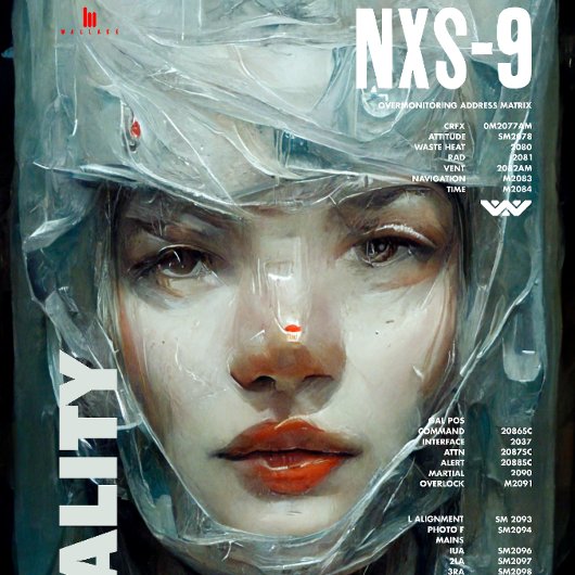 CyberpunkアンドロイドポスターIインスタントダウンロード ポスター