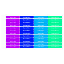 Cyberpunkカラーパレット防水名ラベル