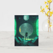 Cyberpunk仮想現実 カード (黄色い花)