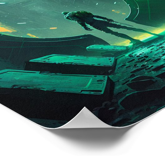 Cyberpunk仮想現実 ポスター (角)